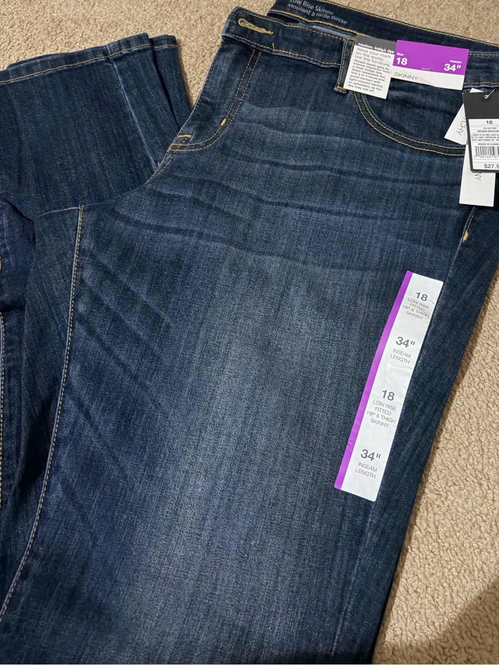 NWOT Dark Blue Women’s Jeans - Classic Stretch Denim